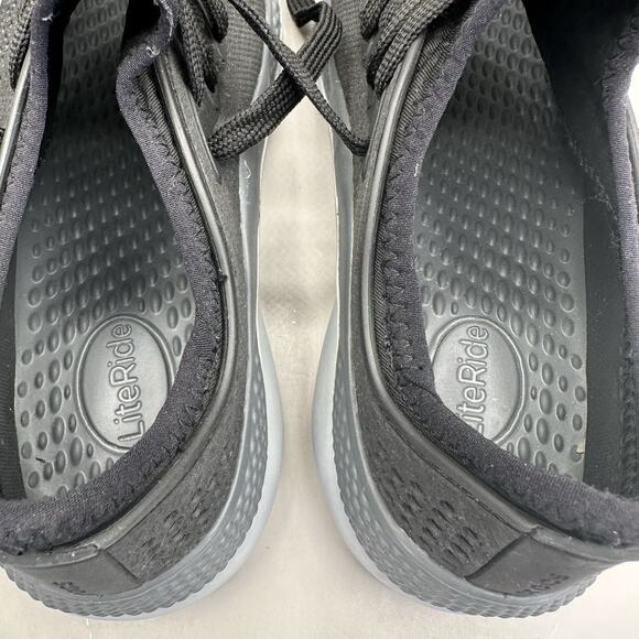 Women's Crocs LiteRide 360 Pacer Sneakers Shoes Black Size 5 US **EXCELLENT** - Picture 7 of 9